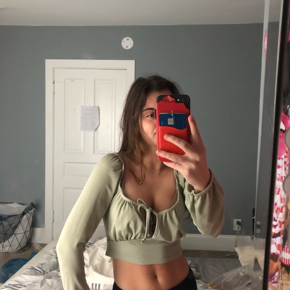 Zaful green top
